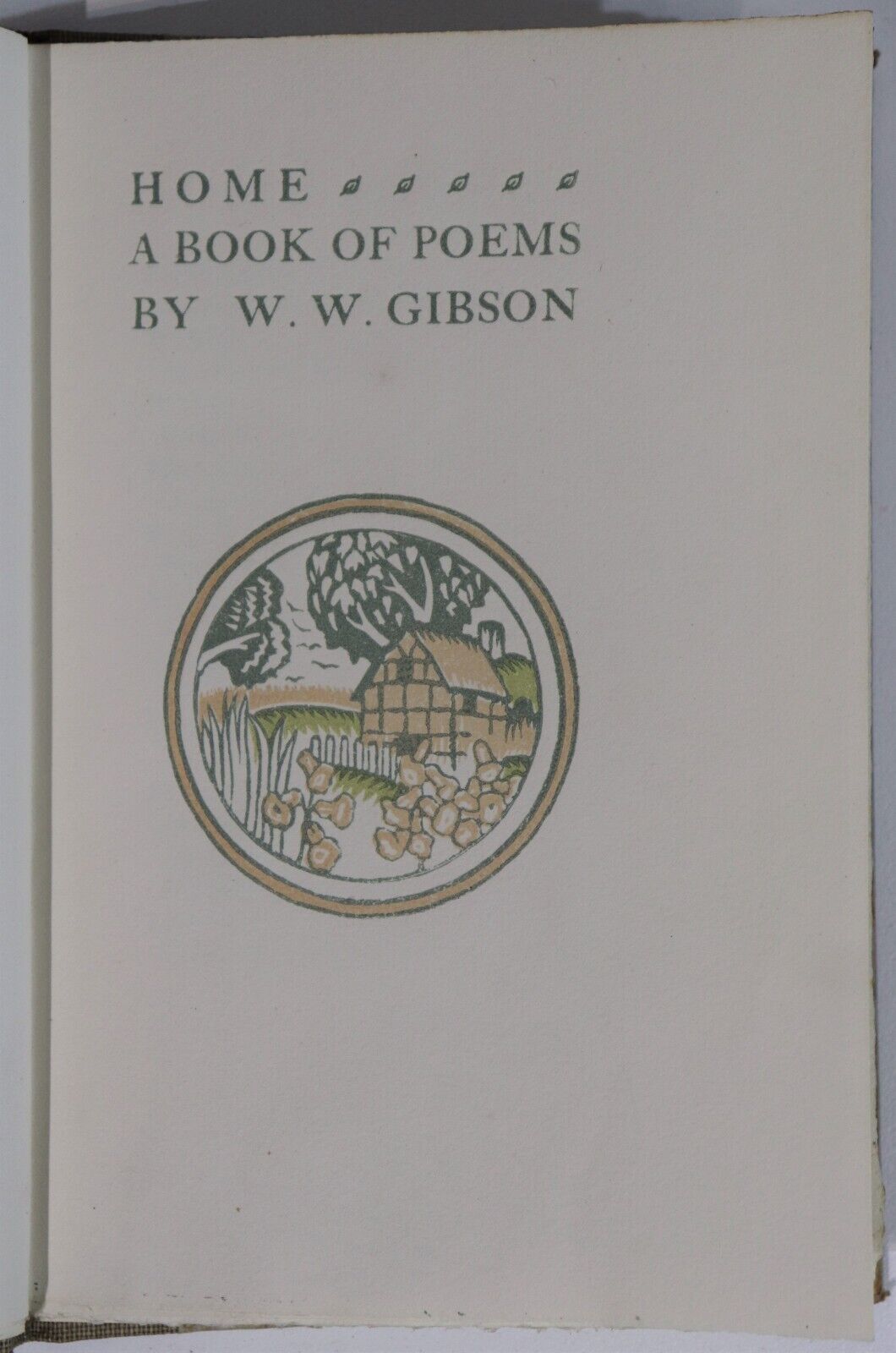 1920 Home: A Book Of Poems by W.W. Gibson Ltd 1st Edition Literature Book