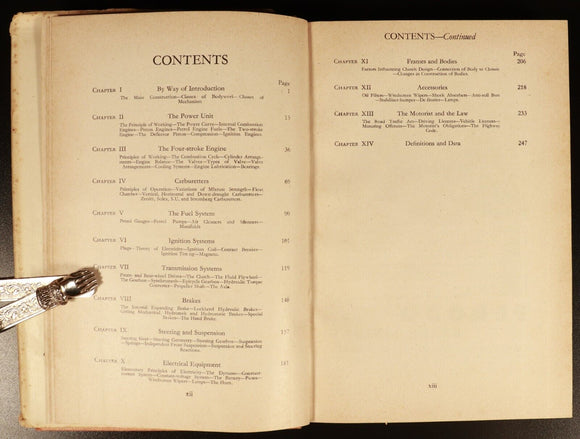 1948 The Motor Manual 33rd Edition Antique Automotive Book Temple Press