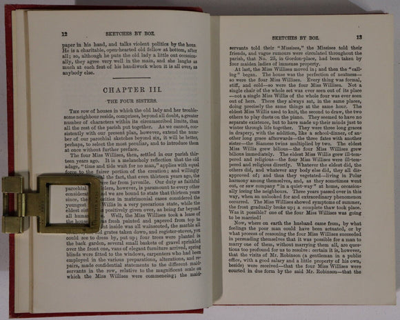 1911 Sketches By Boz by Charles Dickens Antique British Fiction Book