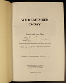1994 We Remember D-Day WW2 Military History Book by Frank & Joan Shaw Signed-4