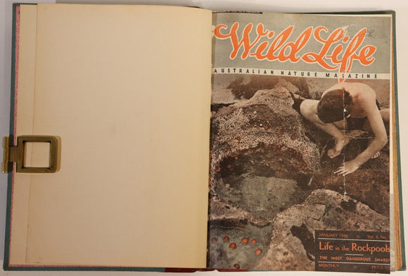 1946 2vol Wildlife: Australian Nature Magazine Antique Natural History Books