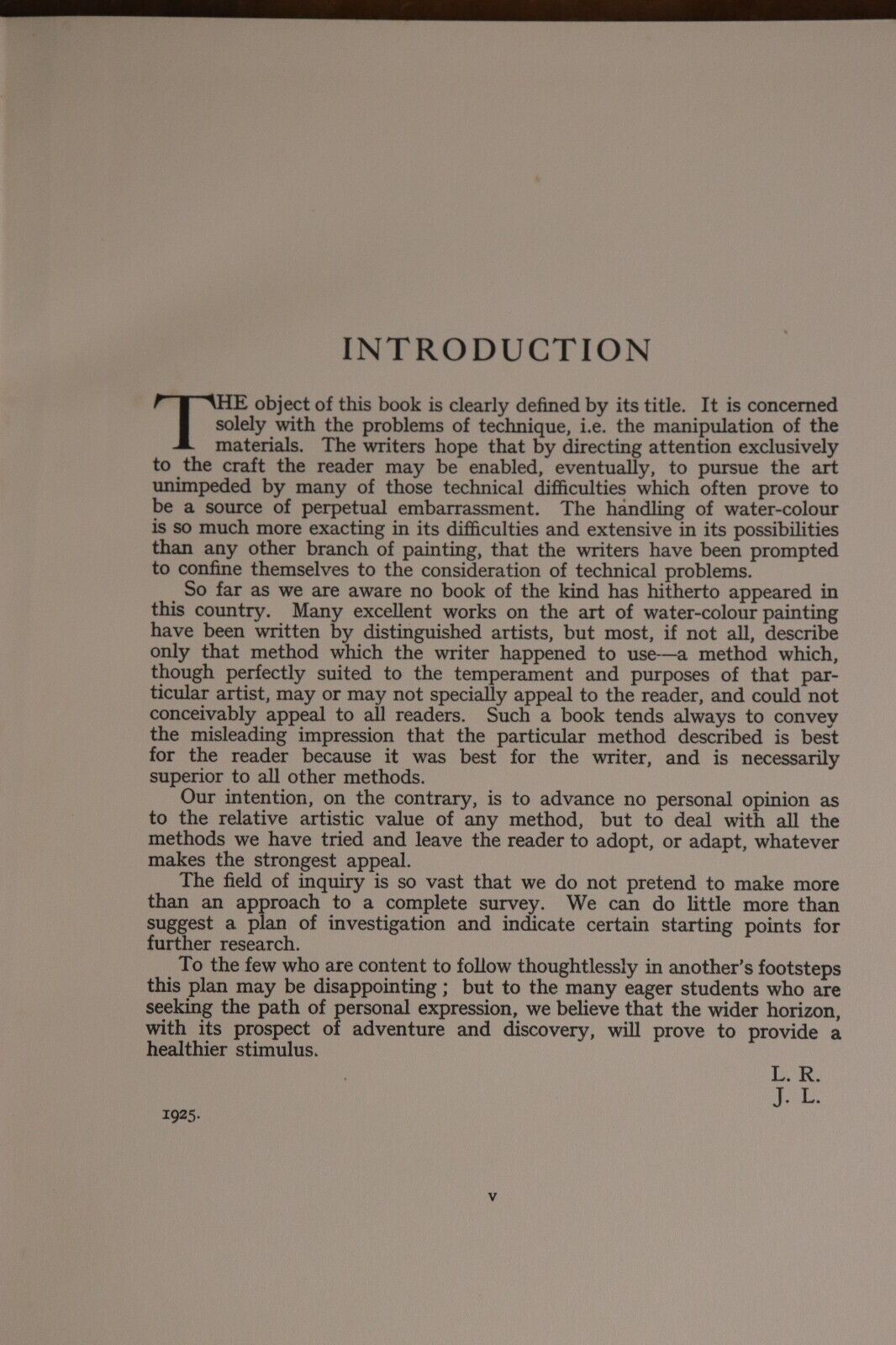 1926 The Technique Of Water-Colour Painting Antique British Art Reference Book