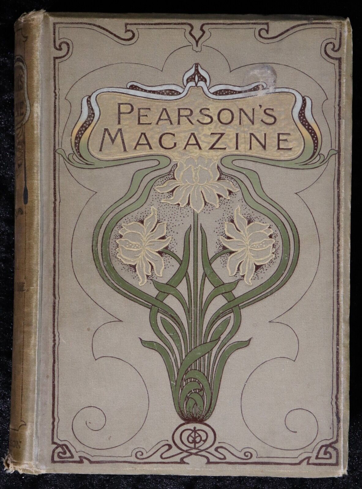 1896 Pearson's Magazine: Rudyard Kipling Antique British History & Fiction Book