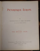 c1875 Picturesque Europe - Division 5 Rare Antiquarian Engravings Plates Book-3