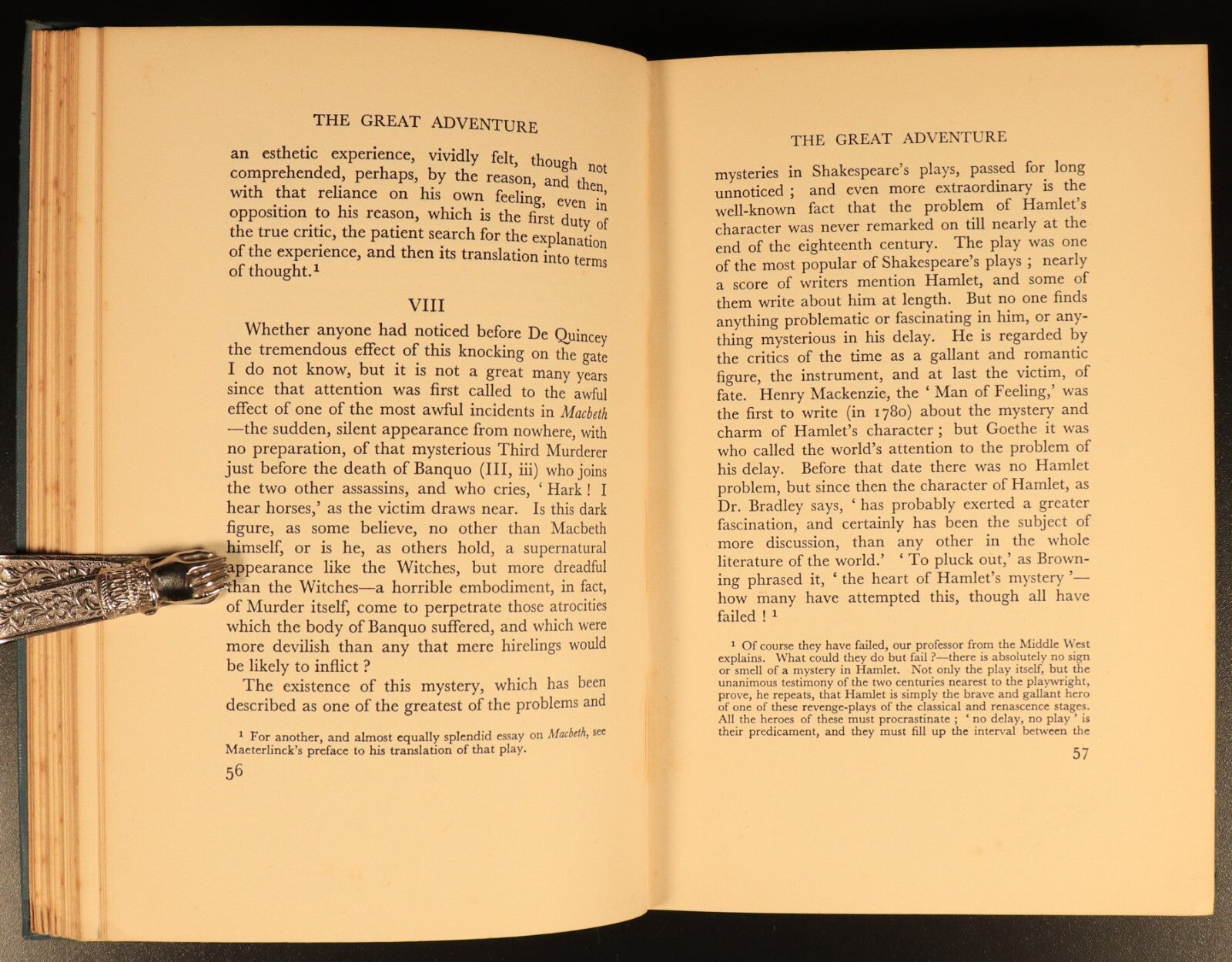 1934 On Reading Shakespeare by Logan Pearsall Smith Antique Literature Book