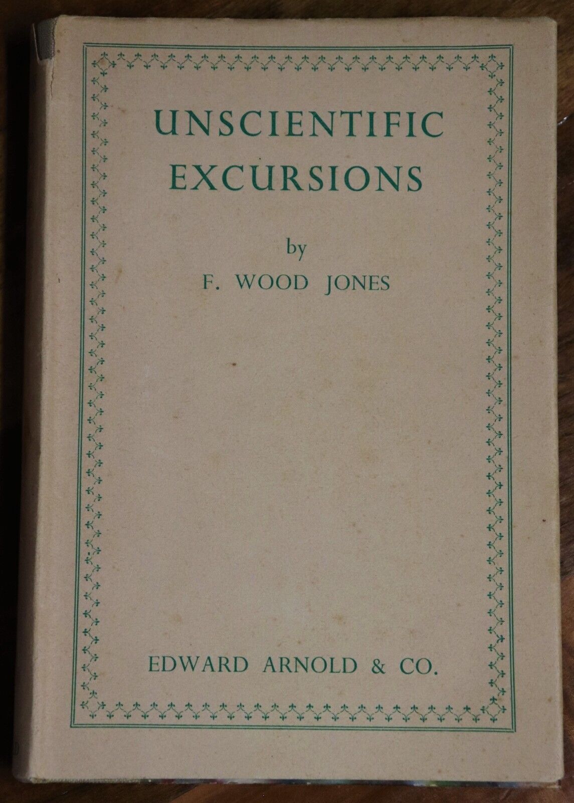 1934 Unscientific Excursions by Frederic Wood Jones Antique Science Book 1st Ed