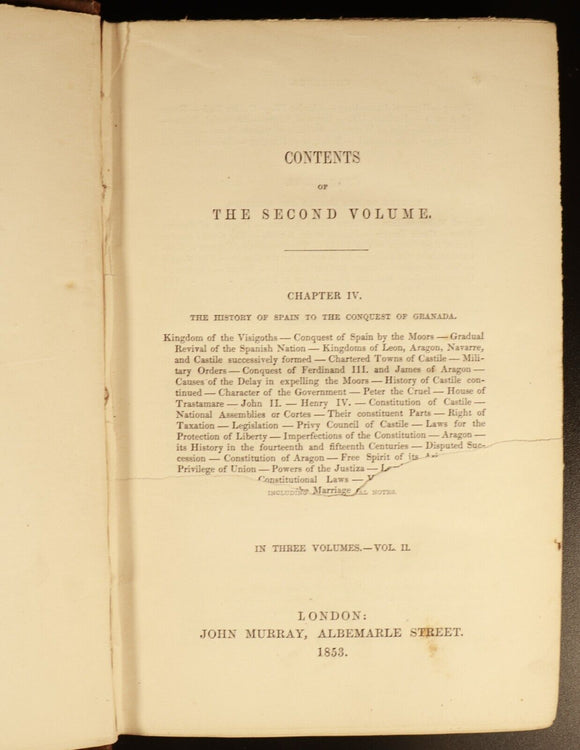 1853 2vol State Of Europe During Middle Ages Antiquarian History Books H. Hallam