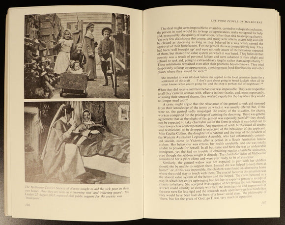 1985 The Outcasts Of Melbourne by Graeme Davison Australian History Book 1st Ed