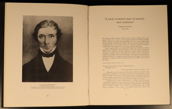 1978 Old Hobart Town & Environs 1802-1855 Illustrated Australian History Book