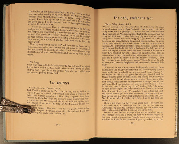 1969 Folklore Of The Australian Railwaymen by Patsy Adam Smith Railway Book