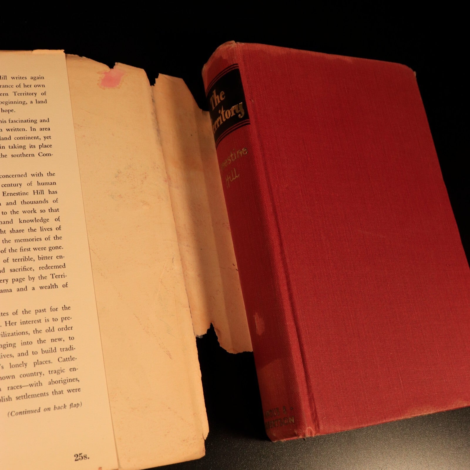 1951 The Territory by Ernestine Hill Vintage Australian History Book 1st Edition