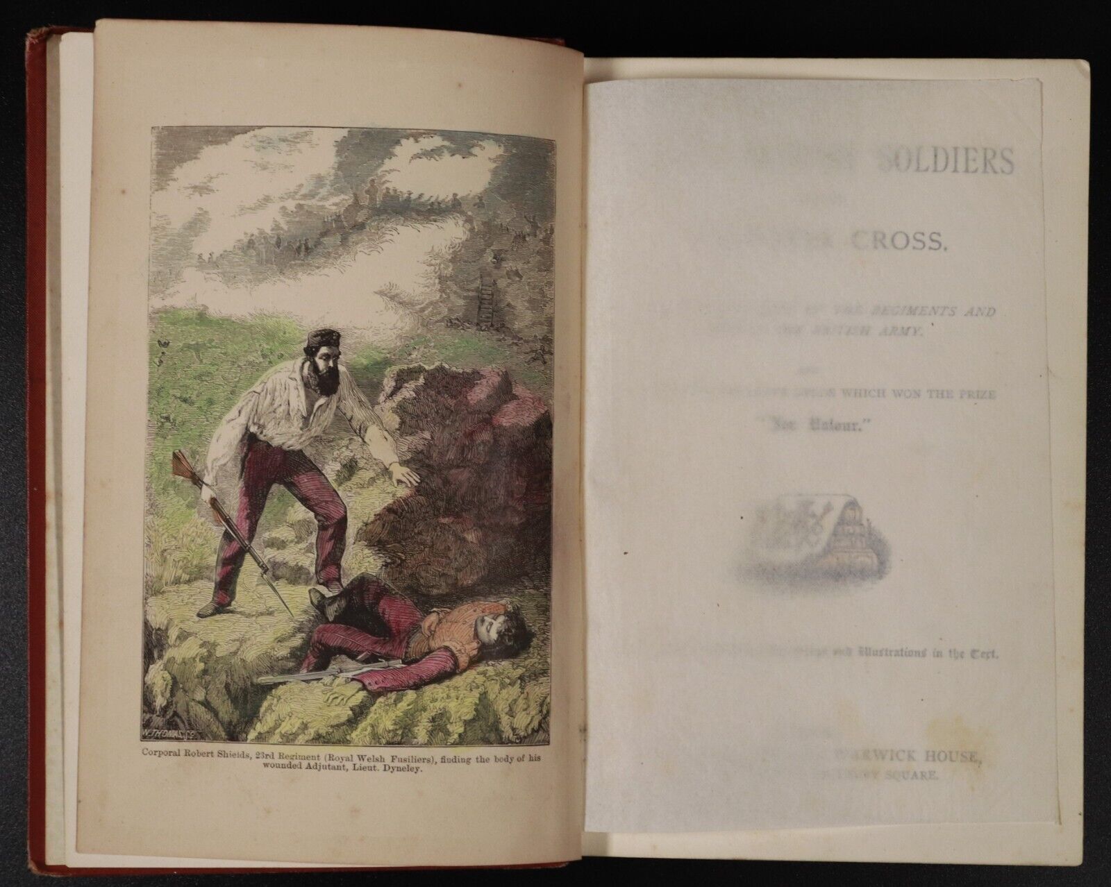 c1880 Brave British Soldiers & The Victoria Cross Antique Children's Book