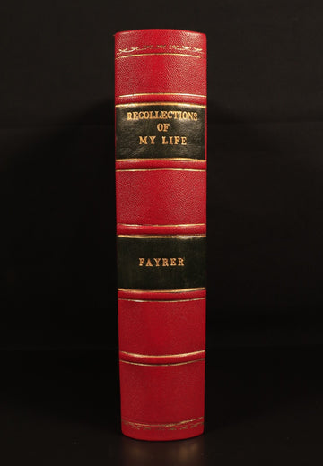 Recollections Of My Life Joseph Fayrer 1900 British India Antique History Book - 0