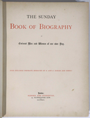 1887 The Sunday Book Of Biography: Eminent Men & Women Antique History Book-2
