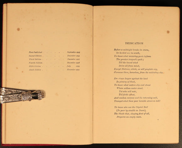 c1909 8vol Rudyard Kipling Library Antique Fiction Book Collection Bulk Lot