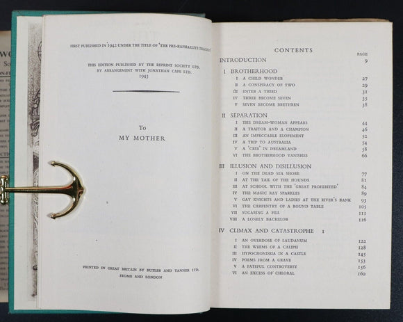 1943 The Pre-Raphaelite Dream by William Guant Art History Book Illustrated