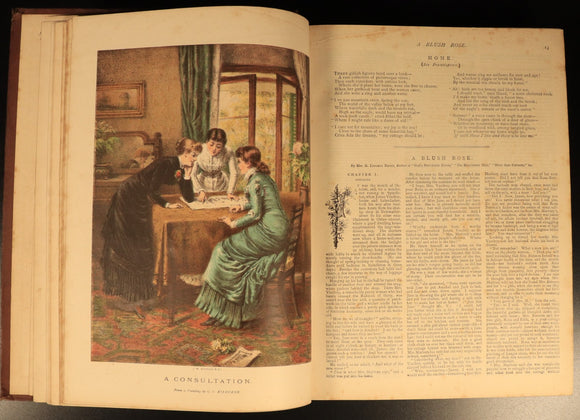 The Girls Own Annual 1882 Antique British Illustrated Girls Book Volume 3