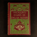 c1920 Macaulay's Essays On English History Antique British History Book-3