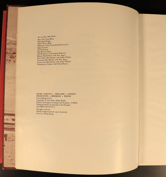 1974 The Desert Railway by Patsy Adam Smith Australian Railway Trains Book