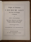 1923 Origin Of Christian Church Art Antique Architecture & Religious Art Book-3
