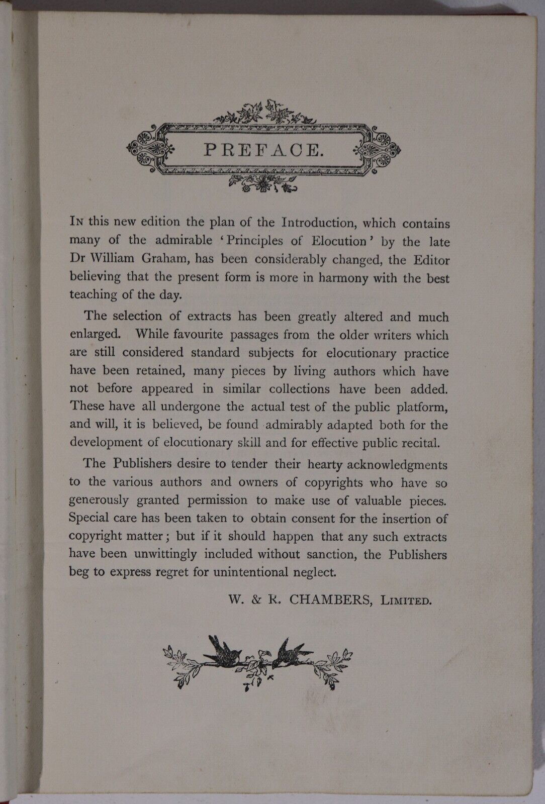 c1920 Chambers's Elocution Antique English Language British Reference Book