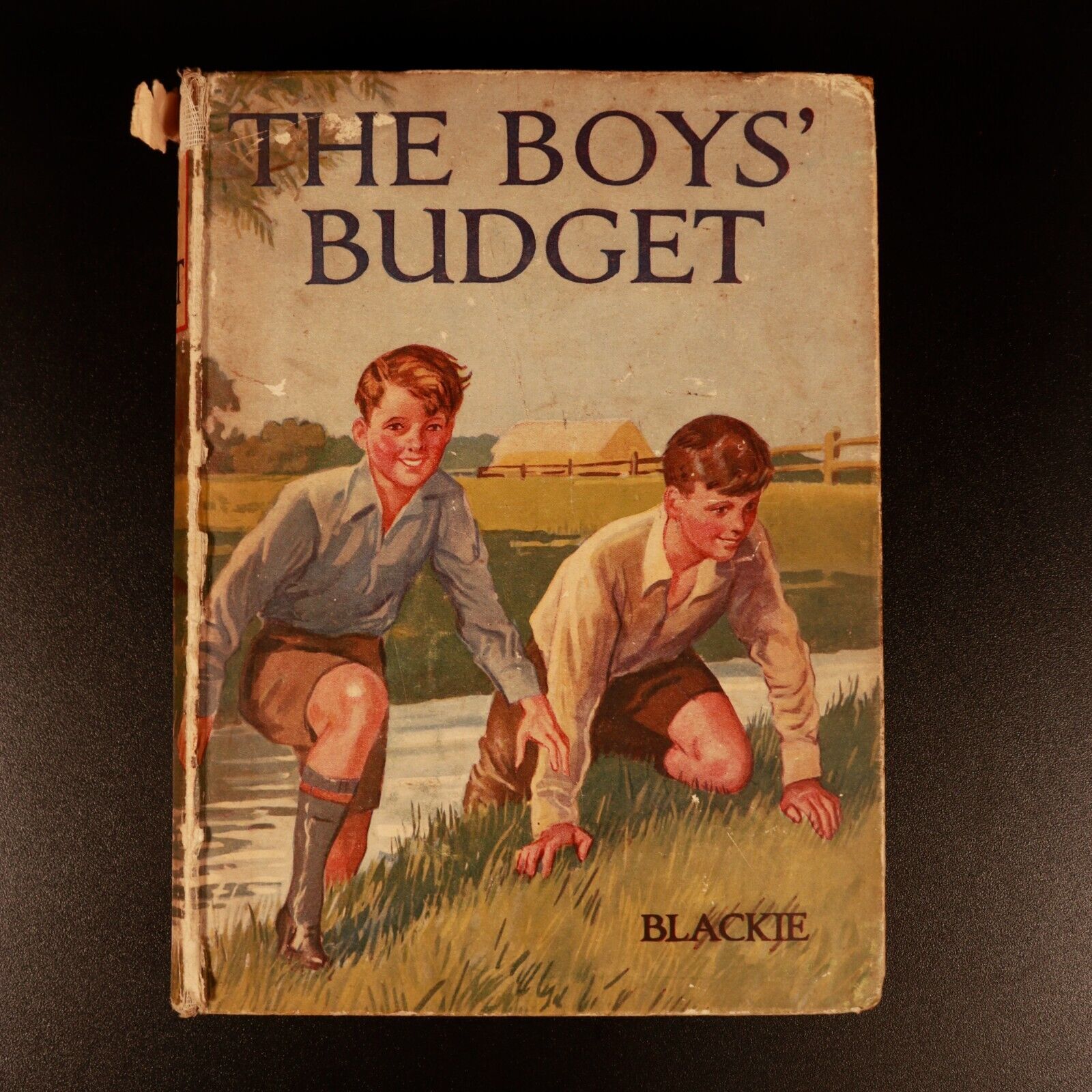 c1930 The Boys Budget Antique Illustrated Children's Book Blackie & Son