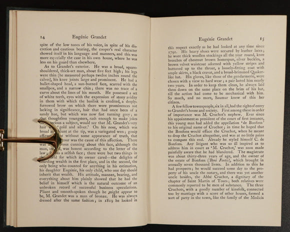 1896 Eugenie Grandet by Honore de Balzac Antique Classic Fiction Book