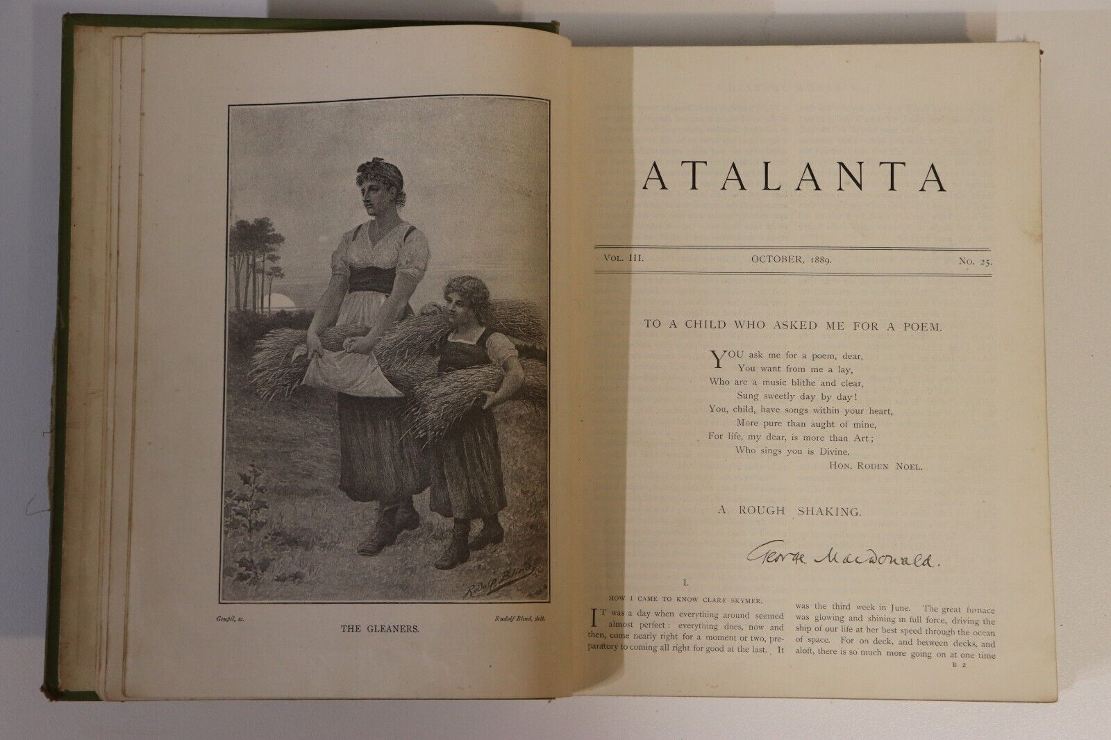 1890 Atalanta by Meade & Staples Antique British History & Childrens Book