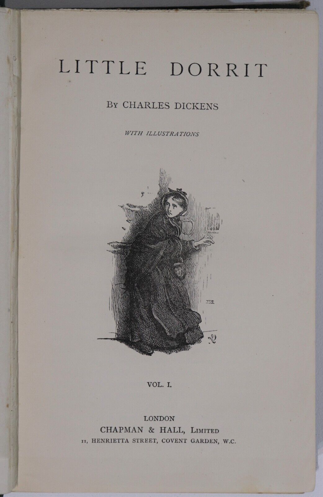 c1879 2vol Little Dorrit by Charles Dickens Antique British Fiction Book Set