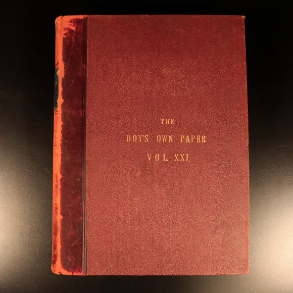 The Boys Own Annual 1898-99 Antique British Illustrated Boys Book Boys Own Paper