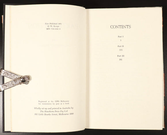 1973 Participation by Humphrey Kempe Australian Military History Book ANZAC