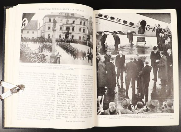 1939 5vol Hutchinson's Pictorial History Of The War Military History Books WW2