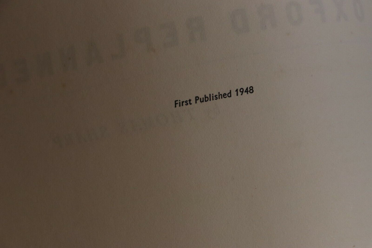 1948 Oxford Replanned by Thomas Sharp Town Planning Post WW2 History Book