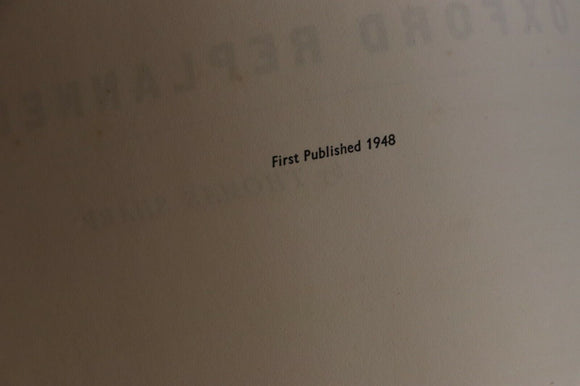 1948 Oxford Replanned by Thomas Sharp Town Planning Post WW2 History Book