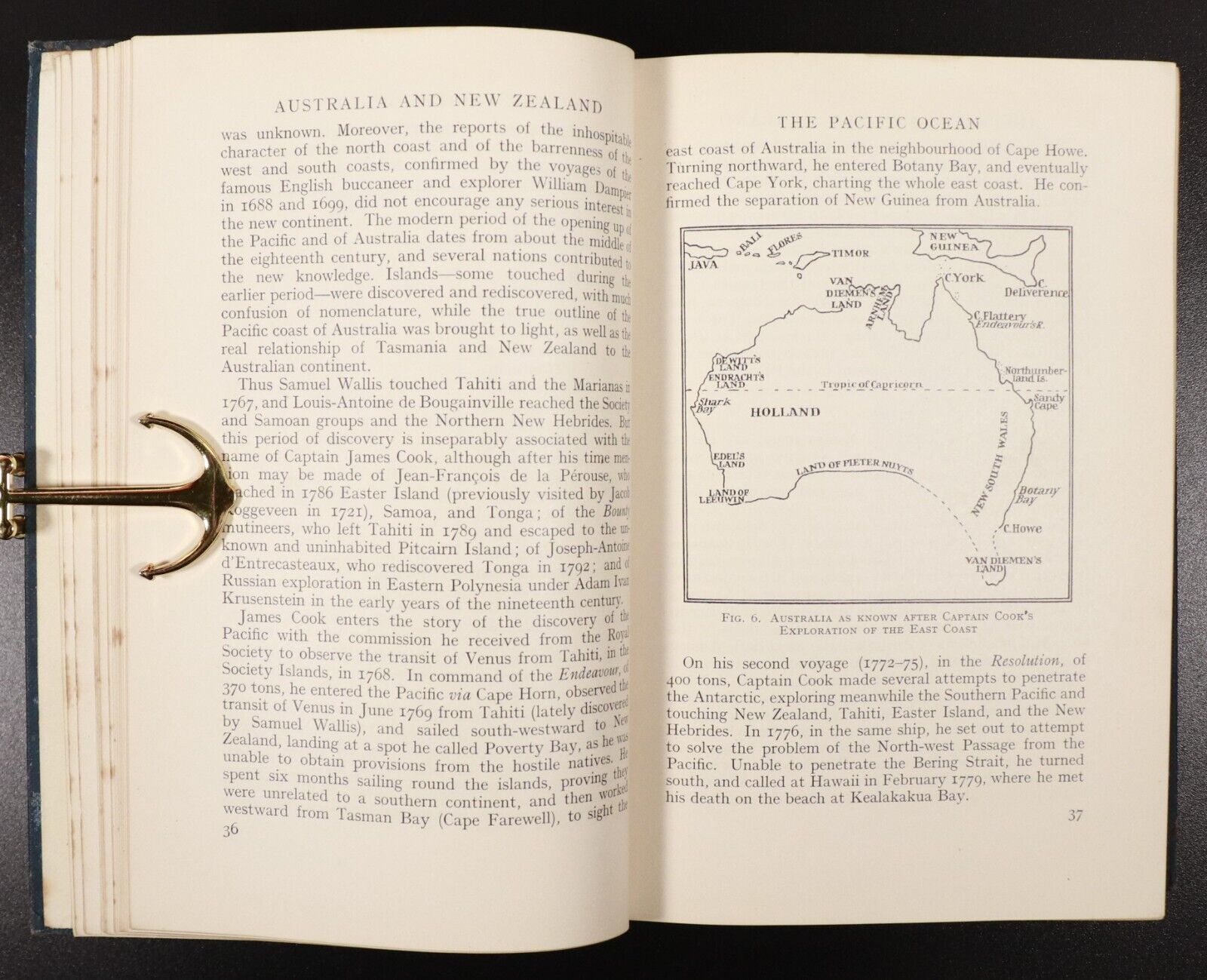 1931 Australia & New Zealand Antarctica by L.S. Suggate Antique Geography Book