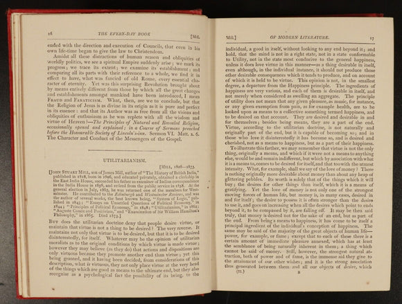 c1879 The Every Day Book Of Modern Literature Antiquarian Reference Book