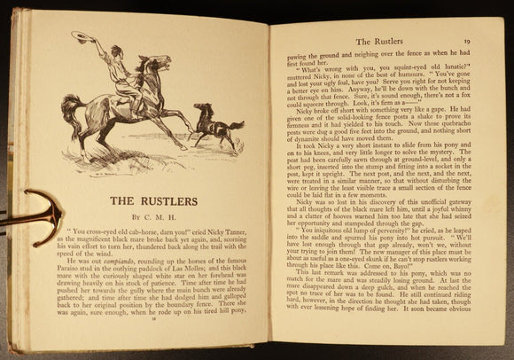 c1930 The Boys Budget Antique Illustrated Children's Book Blackie & Son