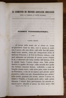 1863 2vol Il Comento Di Giovanni Boccacci Antiquarian Italian History Books-5