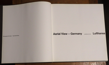 1969 Aerial View Germany Lufthansa Vintage German Photo History Book Sass Aicher - 0