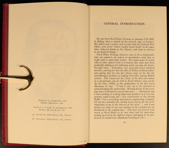 Town Like Alice & On The Beach by Nevil Shute c1968 Vintage Fiction Books 2vol