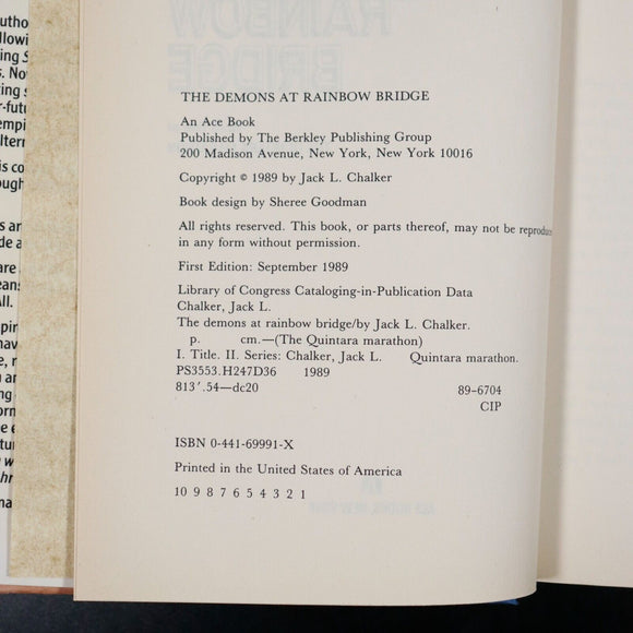 1989 3vol The Quintara Marathon by JL Chalker Science Fiction Book Set 1st Ed