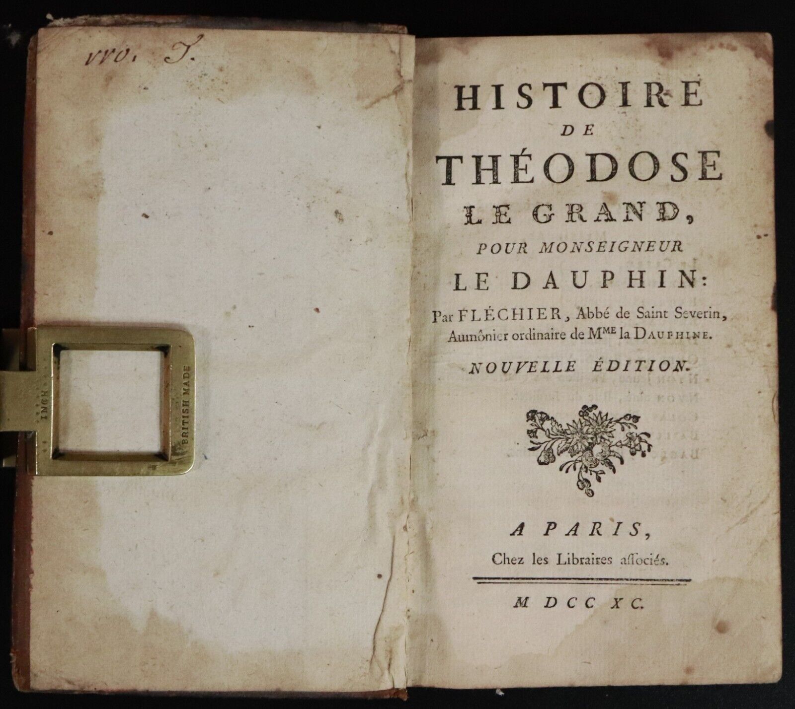 1740 Histoire De Theodose Le Grand by Le Dauphin French Antiquarian Book