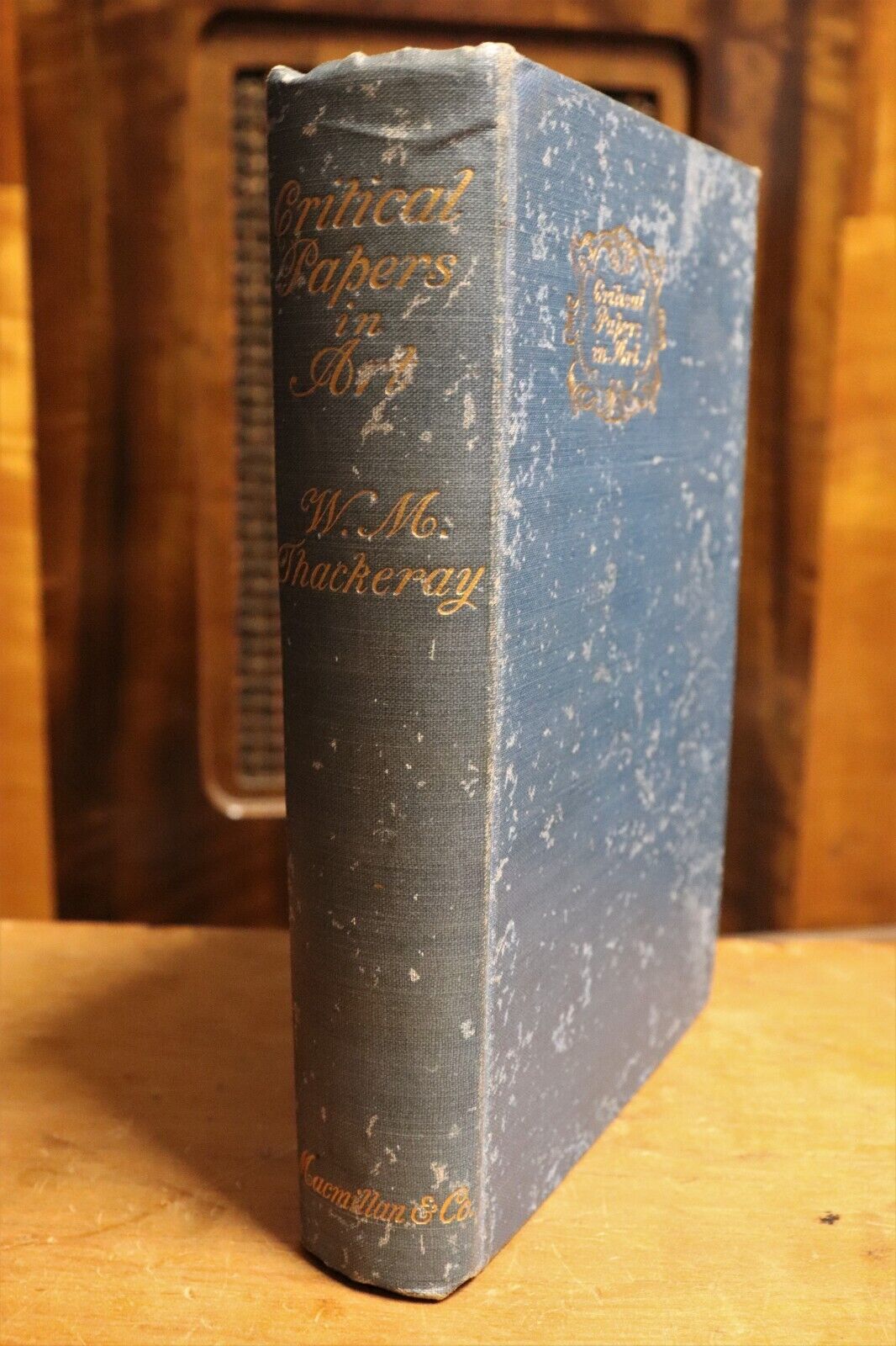 1904 Critical Papers In Art by WM Thackeray Antique Art History Book