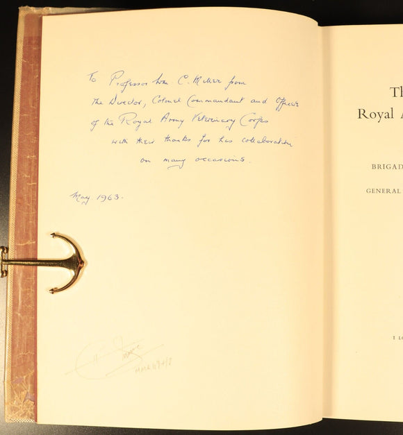 History Of Royal Army Veterinary Corps British Military History Book 1st Edition