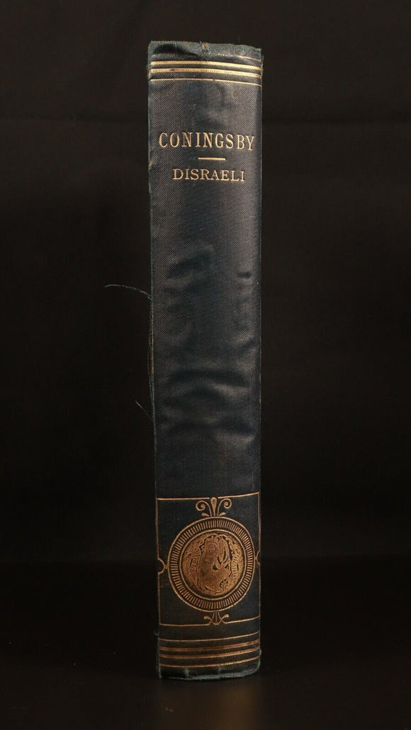 1891 Coningsby by Benjamin Disraeli Antique Historical Fiction Book Cassell & Co