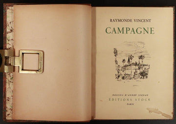 1944 Campagne by Raymonde Vincent Ltd Edition French Fiction Book Fine Binding - 0