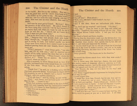 1919 Cloister & The Hearth by Charles Reade Antique Fiction Book Everyman's