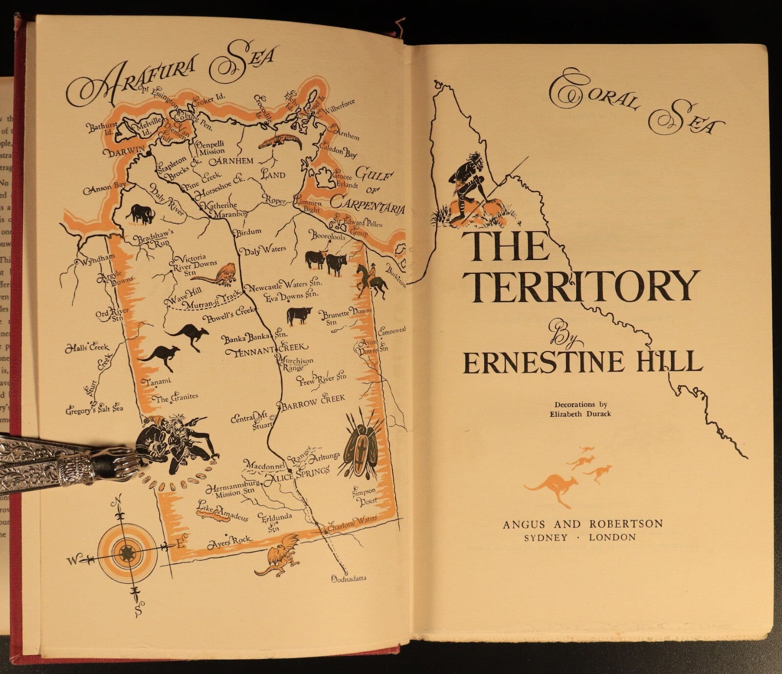 1951 The Territory by Ernestine Hill Vintage Australian History Book 1st Edition