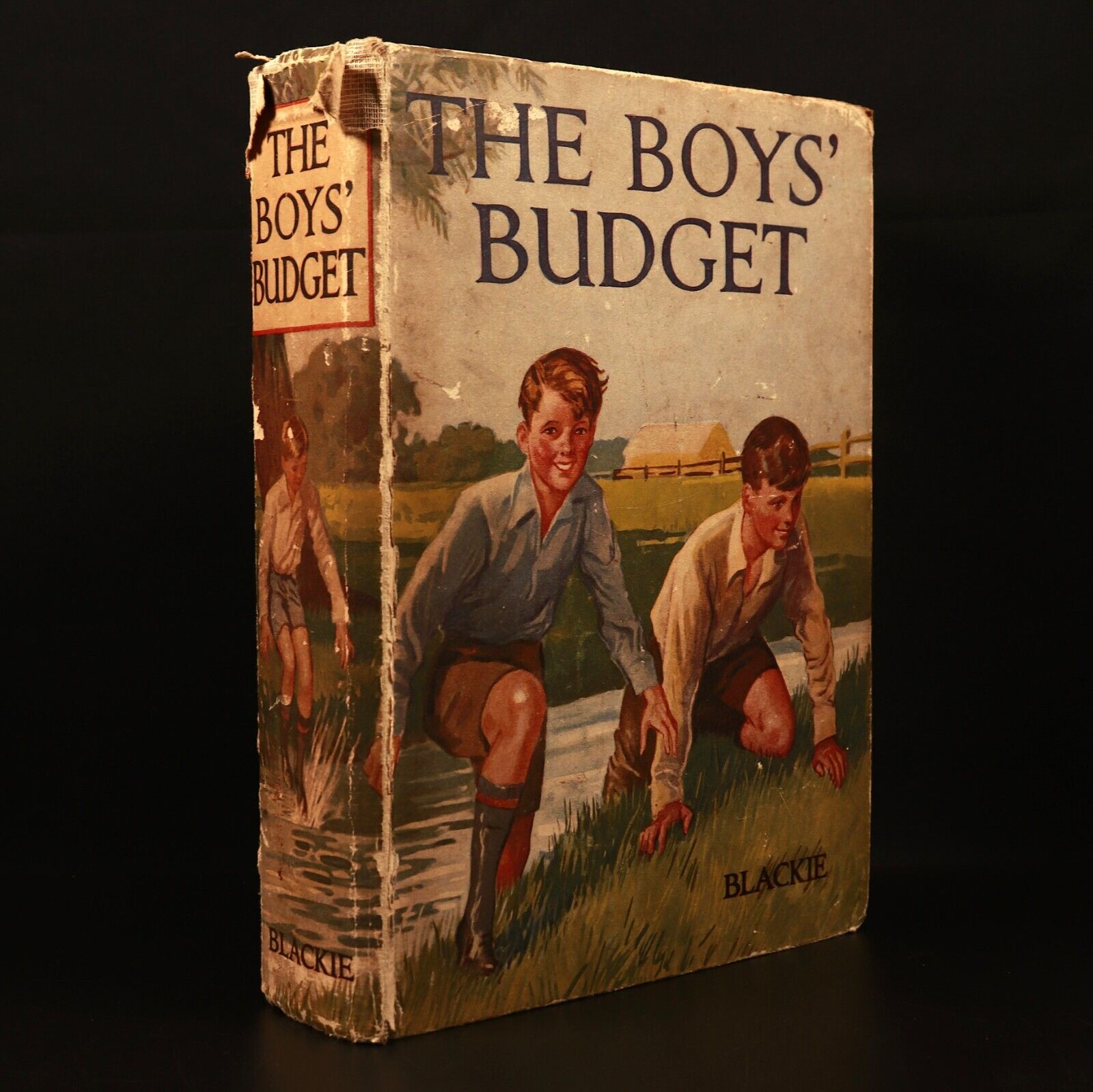 c1930 The Boys Budget Antique Illustrated Children's Book Blackie & Son