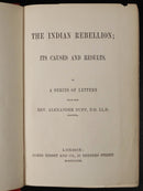 1858 The Indian Rebellion; Causes & Results by A. Duff Antiquarian History Book-4